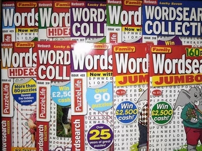 10 Wordsearch Puzzle Books Adults Books Mags - You get all 10 - Great Value NEW - Image 1 of 4