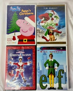 Sealed Christmas DVD Bundle – Peppa Pig / Grinch / Christmas Vacation / Elf - Picture 1 of 6