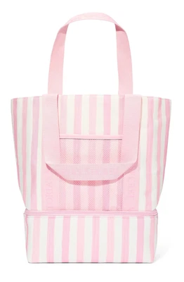 Victoria's Secret Iconic Pink Stripe Tote Bag Purse Beach Carry-All Cooler - Image 1 of 2