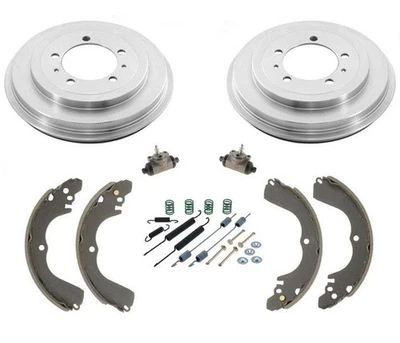 Fits 03 04 Mitsubishi Outlander Rear Brake Drums & Brake Shoes Wheel Cyl Springs - Image 1 of 4