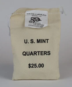 100 x 2000 South Carolina State Quarters in Unopened $25 U.S. Mint Bag - Picture 1 of 1