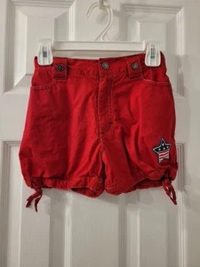 HEALTHTEX RED SHORTS GIRLS SIZE 6 SUPER CUTE! PRE-OWNED - Picture 1 of 2