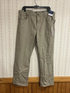 NWT Old Navy Straight Jeans Men’s Size 38 x 32 Tan Built In Tough  - Picture 1 of 9