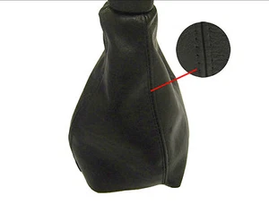 CHEVROLET AVEO Modello 2002 - 2008 Cuffia Leva Cambio 100% Vera Pelle Nero - Picture 1 of 1