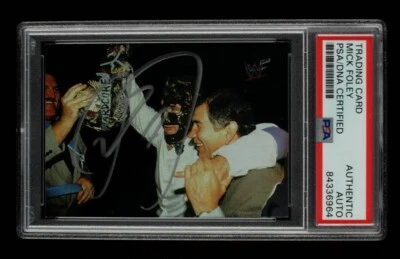 Mick Foley Signed 2000 Comic Images WWF No Mercy #75 Vince McMahon Mankind PSA A - Image 1 of 2