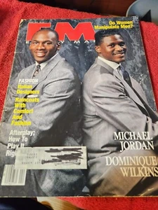 EM Ebony Man Magazine - April 1991- Michael Jordan & Dominique Wilkins - Picture 1 of 5