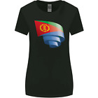 Arricciato Eritrea Bandiera Giorno Calcio Donna più Ampia Taglio T-Shirt