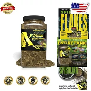 16oz Spirulina Flakes – Herbivorous Fish Food for Stunning Aquariums - Picture 1 of 9