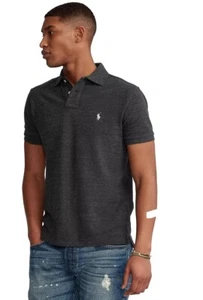$ 95 Polo Ralph Lauren Herren KLEINES meliertes graues SHIRT klassische Passform grau KRAGEN NEU - Bild 1 von 24
