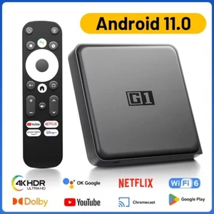 Kinhank G1 Android TV Box mit Netflix 4K Google zertifiziert 32G WiFi Dolby Vision - Bild 1 von 24