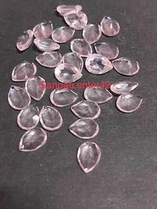 Natural Rose Quartz Faceted Pear Cut 7x5 MM Calibrated Size Loose Gemstone E - Picture 1 of 7