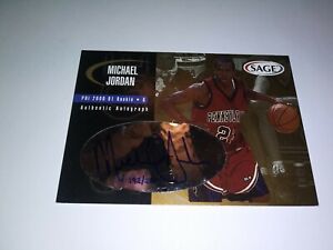 Michael Jordan 2001 SAGE Authentic Autograph Rookie RC Serial #192/200 NRMT     