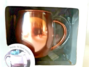 Moscow Mule Mug Copper Plated NIB 16 oz. Yorkshire - Picture 1 of 7