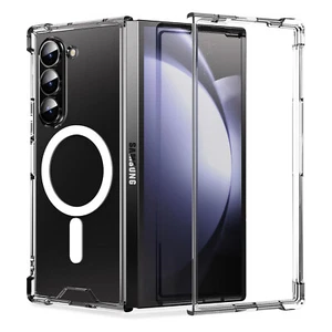 Funda rígida resistente MagSafe delgada transparente a prueba de golpes para Samsung Z plegable 6/5/4/3 5G - Imagen 1 de 14