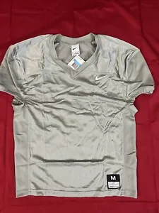Medium Nike Vapor Varsity Football Practice Mesh Jersey Shirt Mens Gray - Picture 1 of 8