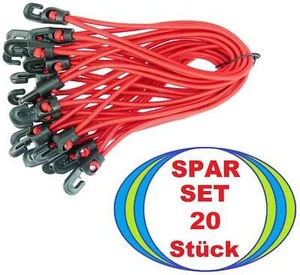 20x Zelt Planen Banner Spanner 18 cm ROT Gummi Planenspanner Spannfix Spanngummi - Picture 1 of 7