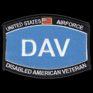 PARCHE SOMBRERO FUERZA AÉREA DAV DISCAPACITADO AMERICANO VE PARCHE USAF VETERANO PIN UP AVIADOR * - Imagen 1 de 20