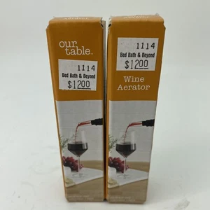 2 Our Table Wine Aerator 4.2 in X .82 in Dia - Picture 1 of 8