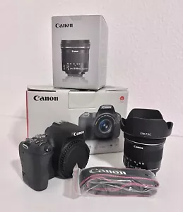 Canon EOS 200D DSLR 24.2MP Kamera mit 10-18mm EFS Objektiv - Bild 1 von 4