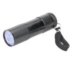 9 Led Mini Aluminum Uv Ultra Violet Flashlight Blacklight Torch Light Lamp Au
