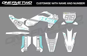 HUSQVARNA MX MOTOCROSS GRAPHICS KIT 50 65 85 125 250 350 450 - Picture 1 of 1