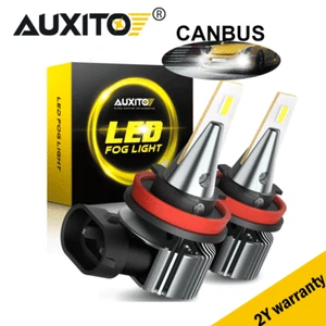 H11 H9 H8 CANBUS Error Free 100W LED Fog Driving Light Bulbs 6000K White 4000LM - Picture 1 of 10