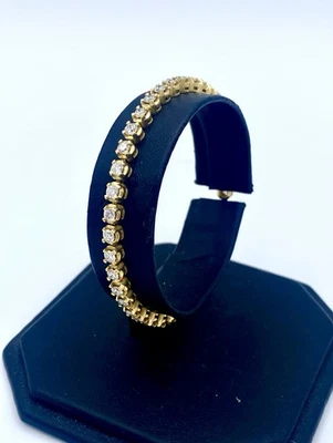 Oro amarillo de 18 quilates 15,36 gramos 4 quilates diamantes naturales RB G/SI2 Foto 1 de 4