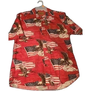 Medium Magellan Men's American Flag Dad Short Sleeve Top - Size M - Picture 1 of 7