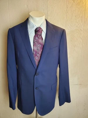 Armani Collezioni M Line Blazer Mens 42 Blue Wool Sport Coat  - Image 1 of 4