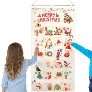 Weihnachts-Adventskalender, dekorativ, zum Befüllen von Spielzeug, Puppen, - Picture 1 of 7