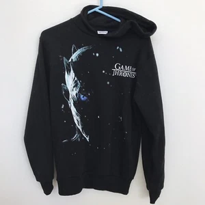 HBO Game Of Thrones Night King Black Hoodie Sweatshirt XS 2018 Primark - Picture 1 of 7