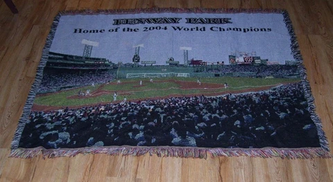 Boston Red Sox Fenway Park 'Home of the 2004 World Champions' woven Blanket Cover