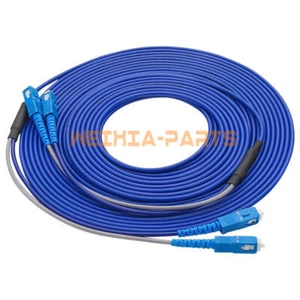 150M Armored Cable SC to SC SM 9/125 Duplex Fiber Patch Cord - Afbeelding 1 van 1