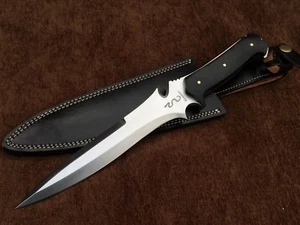 Handmade Leaf Spring Steel RE4 Krauser's Knife,Bowie knife,Tactical Knife 2 - Picture 1 of 11