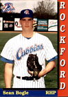 1996 Rockford Cubs Team Issue #2 Sean Bogle Zionsville Indiana IN Baseball Card