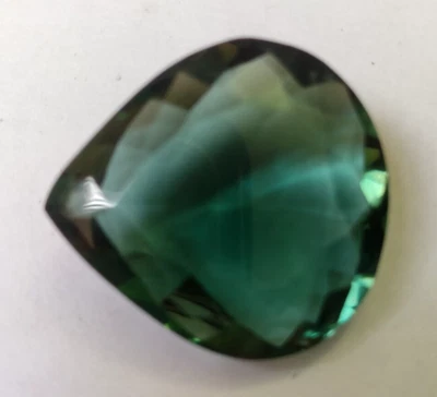 AAA+ Green Topaz 44.95 Ct. Pear Cut Faceted Loose Gemstone Birthday for Gifts - Image 1 of 4