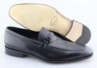 Men's SALVATORE FERRAGAMO 'Destin' Black Leather Loafers Size US 11 - 2E