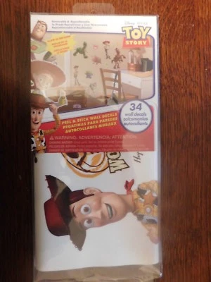 DISNEY TOY STORY, 34 WALL DECALS. NEW IN PACKAGE - Image 1 of 2