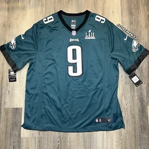 Nick Foles Philadelphia Eagles Super Bowl II 52 Champions Patch Jersey Nike 3XL - Picture 1 of 8