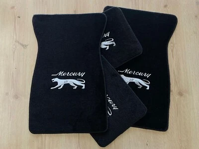 Juego de 4 alfombrillas negras para Mercury Cougar RX7 1967-73 Foto 1 de 3