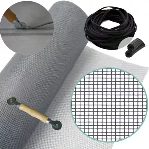 Fenster Fiberglas Schirmvorhang Insekt Anti Moskitonetz Türnetz Raumnetz - Bild 1 von 11