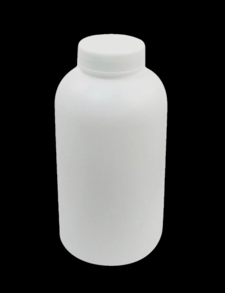 1000mL Widemouth Cap White Plastic Chemical Storage Bottle Container **US SHIP**