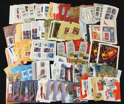 Russia 1960s/80s Mini Sheets Space Sport Lenin (Apx 168 Items) CP117 Cover