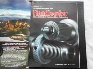 THE HANDLOADER Magazine-NOVEMBER,1983 NUMBER 106 - Picture 1 of 2