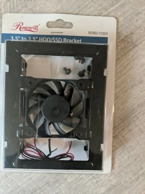 Rosewill RDRD-11003 ARX DC 60mm Brushless Fan~Drive Bay Bracket/Fan~BRAND NEW - Image 1 of 4