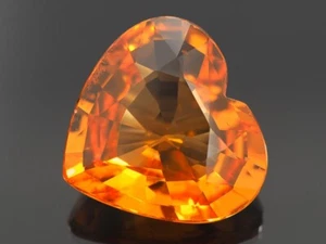 NATURAL MINE - HEART ORANGE SAPPHIRE 1.44 CTS. - Bild 1 von 3