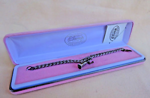 New Disney Sterling Silver Limited Edition Princess Heroine Charm Bracelet 1996