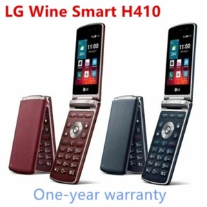 LG Wine Smart H410 Android TouchScreen Big Keyboad 4G LTE Unlocked Flip Phones - Picture 1 of 27