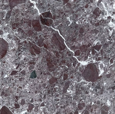 Parede de piso de pedra 12x12 Rosso Levanto azulejo mármore tombado (50 pés quadrados) T-98C - Imagem 1 de 4