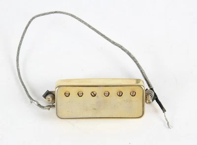 1970 Gibson Les Paul Deluxe Mini PAT NO Humbucker GOLD 70's Pickup ~VINTAGE~ - Imagem 1 de 4